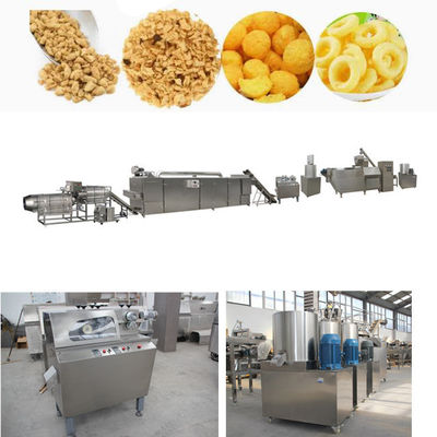 Jalur Pengolahan Makanan Ringan Puff Otomatis Untuk Cincin Tongkat Tabung Bola