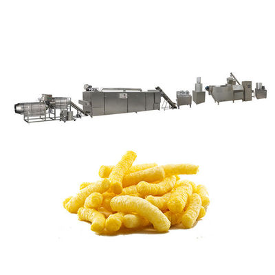 Siemens PLC Chocos Sereal Mesin Camilan Puff Jagung Dengan Layar Sentuh