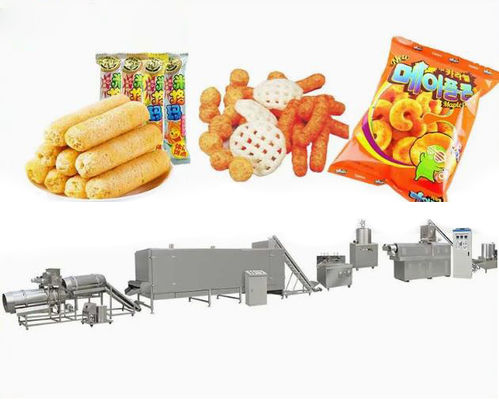 Mesin Snack Puff Output Kapasitas Besar, Mesin Pembuat Puff Beras SS304