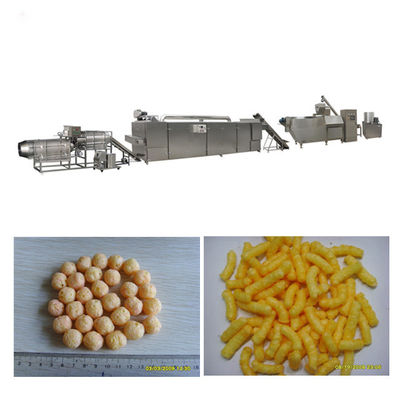 SS304 Keju / Jagung Puff Snack Extruder Produksi Makanan Line / Mesin