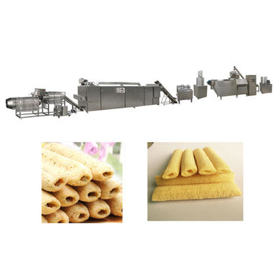 Mesin Camilan Jagung Engah Renyah Twin Screw Rice Rice Extruder Bahan Stainless Steel