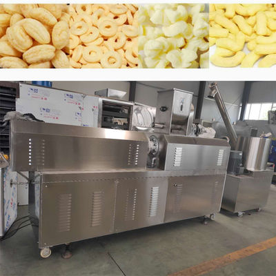 Sertifikasi CE Jagung Keju Bola Puff Snack Maker Mesin extruder sekrup kembar