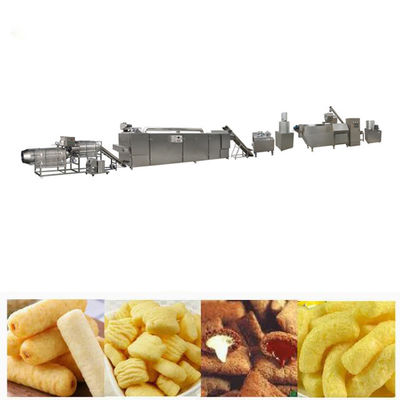 Twin Screw Makanan Extruder Mesin Bawang Cincin Kue Jagung Produksi Line dengan CE Disetujui
