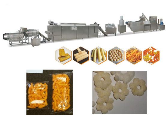 120-500kg / H Mesin Extruder Puff Jagung Untuk Ekstrusi Puff Snack Berkecepatan Tinggi