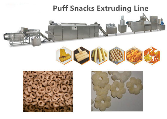 Mesin Snack Puff Durable, Makanan Jagung Puff Snacks Membuat Garis CE Lulus