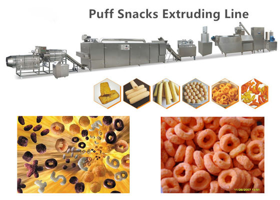 Jagung Puffed Extruded Jagung Snack Makanan Membuat Mesin dengan CE & ISO9001 Disetujui