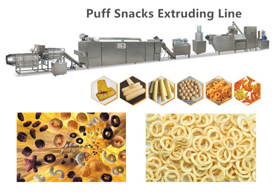 Jagung Puffed Extruded Jagung Snack Makanan Membuat Mesin dengan CE & ISO9001 Disetujui