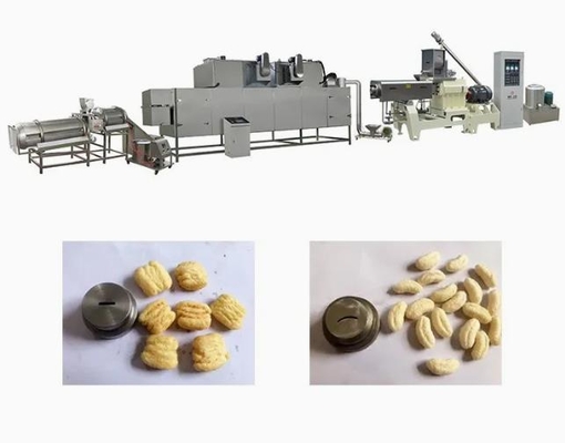 Sepenuhnya otomatis Corn Pu Corn Extruder Machine / mesin pembuat keripik kentang