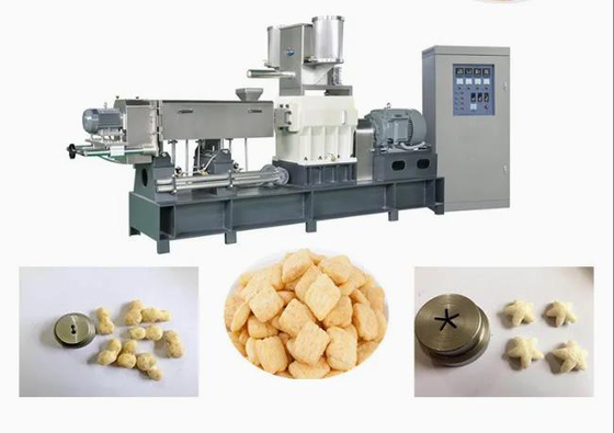 Sepenuhnya otomatis Corn Pu Corn Extruder Machine / mesin pembuat keripik kentang