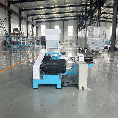 Siemens Motor PLC Layar Sentuh Mesin Ekstrusi Hewan Peliharaan Lembut Mengunyah Mengobati Garis 24 V Tegangan Ekstrusi
