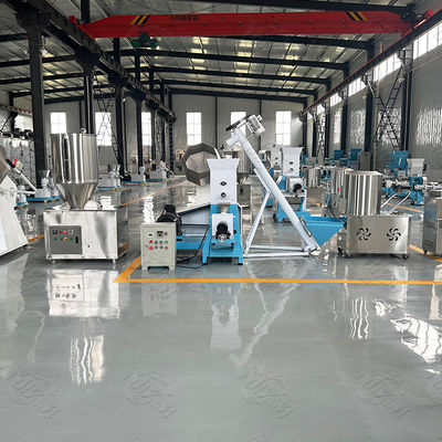 Siemens Motor PLC Layar Sentuh Mesin Ekstrusi Hewan Peliharaan Lembut Mengunyah Mengobati Garis 24 V Tegangan Ekstrusi