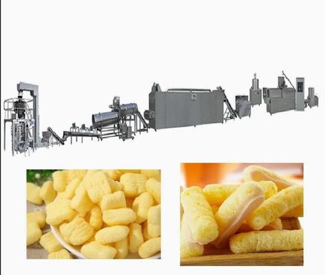 Konsumsi rendah Kue Makanan Puff Extruder Machine / puff maker machine