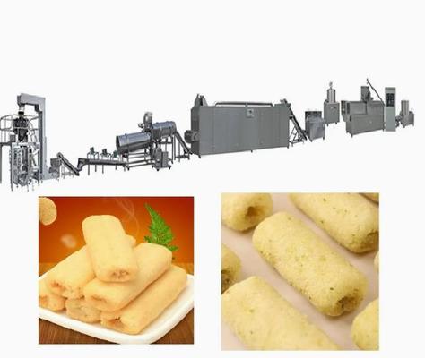 Konsumsi rendah Kue Makanan Puff Extruder Machine / puff maker machine