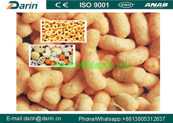 Oat Wheat Rice Puff Extruder Machine dilengkapi dengan Packing Machine