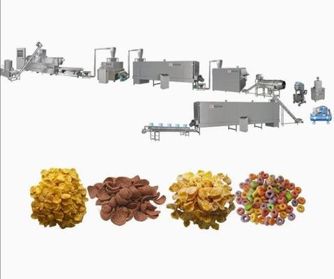 Oat Wheat Rice Puff Extruder Machine dilengkapi dengan Packing Machine