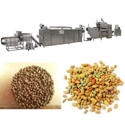 Ikan Extruder Mesin Mengambang Line Pengolahan Pakan Ikan CE / Sertifikasi ISO