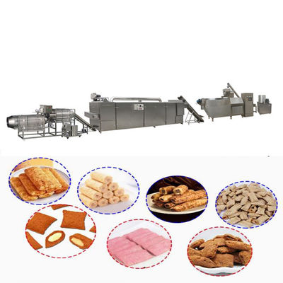 Mesin Extruder Makanan Twin Screw Otomatis Berbagai Bentuk Makanan Yang Diekstrusi