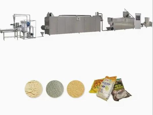 Twin screw extruder susu bubuk susu bubuk mesin dengan sertifikat ISO CE