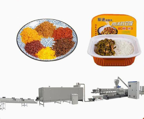 Snack Food Extruder Machine / Artificial Rice Extruding Line dengan CE