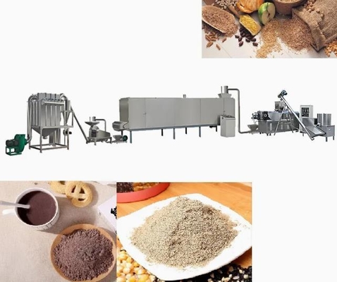 Mesin / peralatan ekstrusi makanan Stainless Steel dengan dua extruder ulir