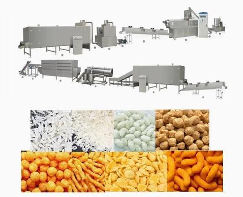 Pelet 3D 2D Snack Extruder Machine, mesin pembuat keripik jagung