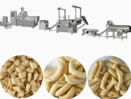 Automatic 3d Pellet Snacks Cracker Membuat Mesin Lini Produksi