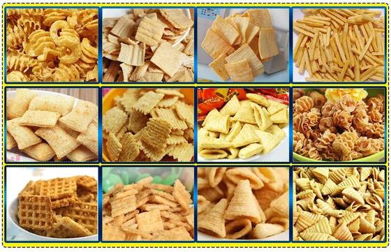 Automatic 3d Pellet Snacks Cracker Membuat Mesin Lini Produksi