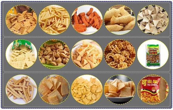 CE ISO9001 Disetujui 3D 2D Extruded menggoreng makanan ringan garis pengolahan