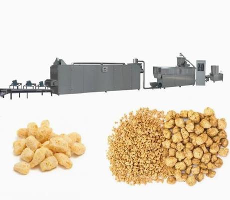 Sayuran Protein Makanan Produksi Mesin Line / Fiber soya nugget extruder