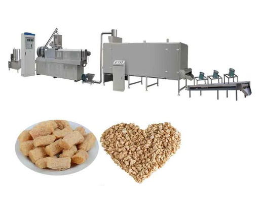 TSP kedelai protein mesin kedelai nugget lini produksi extruder