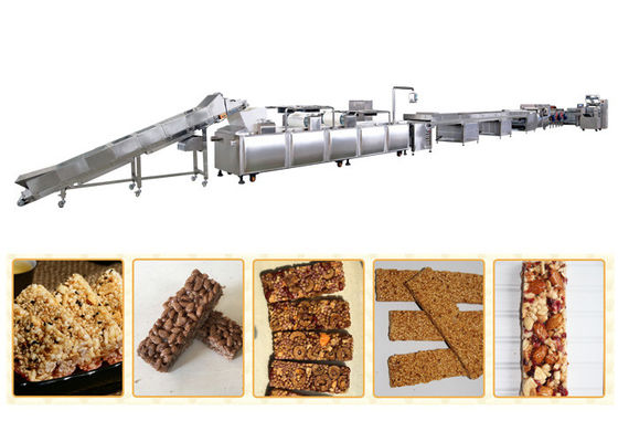 Stainless Steel Cereal Bar Granola Bar Membuat Mesin Rolling Forming Cutting Machine
