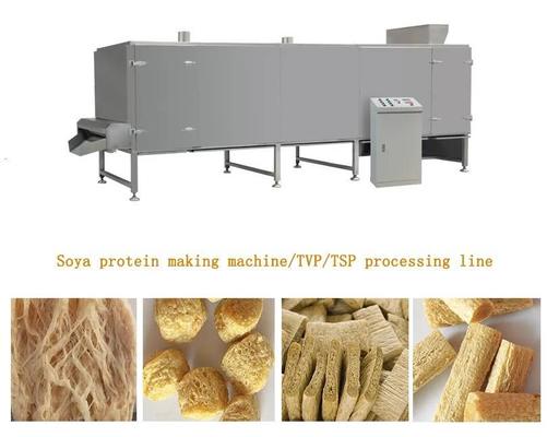 Tissue / tekstur Soy Sayuran Protein makanan ringan extruder lini produksi