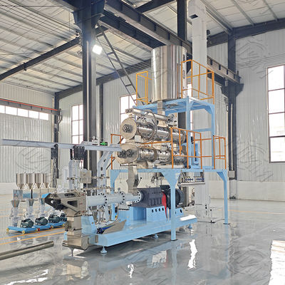 Pengeringan pet food Extruder processing line / mesin extruder hewan peliharaan