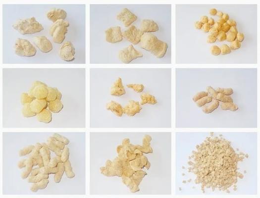 Terus menerus dan otomatis Extruded Isolated Soya Protein Food Extruding machine