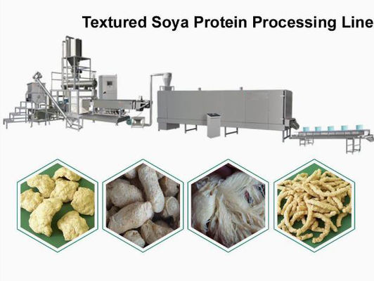 Tekstur longgar Mesin Extruder Soya, mesin penggerek jagung