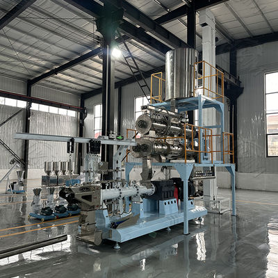 Double screw Otomatis kering Pet Food Extruder mesin produksi