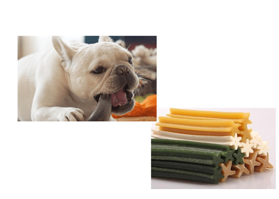 Satu Warna Memperlakukan Permen Karet Mesin Pembuat Makanan Anjing Pet Memperlakukan Peralatan
