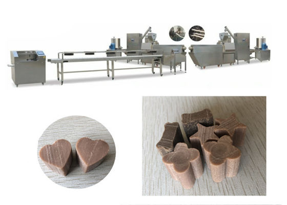 Satu Warna Memperlakukan Mengunyah Gum PET Treat Mesin Dog Snacks Processing