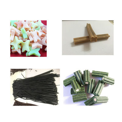 Anjing Memperlakukan Kecepatan Tinggi Memproses Mesin PET Treat, Pet Food Extruder Plant