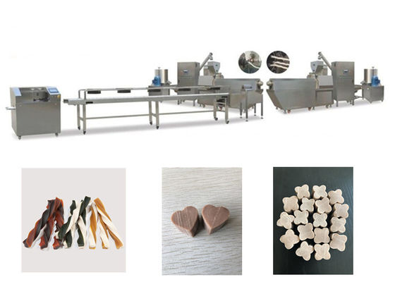 Twist Twin Color Dog Snacks Pet Membuat Mesin Mengunyah Produksi Makanan