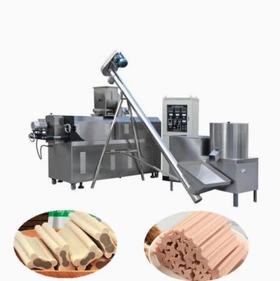 Berbagai Bentuk Mesin Perawatan Hewan Peliharaan Anjing Mengunyah Peralatan Pengolahan Makanan Ringan Extruder