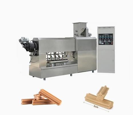 100KW PET Chews Lini Produksi Pet Treat Machine Stainless Steel