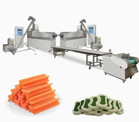 100KW PET Chews Lini Produksi Pet Treat Machine Stainless Steel
