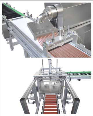 Mesin Extruder Makanan Anjing Pengunyah Lembut Digunakan Untuk Membuat Stik Daging
