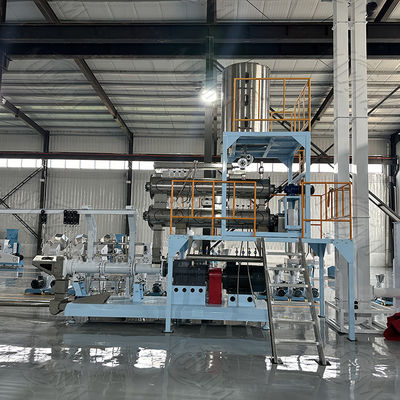 Extruder Makanan Hewan Peliharaan Lini Produksi Pellet Ikan 5300 x 1100 x 2300mm