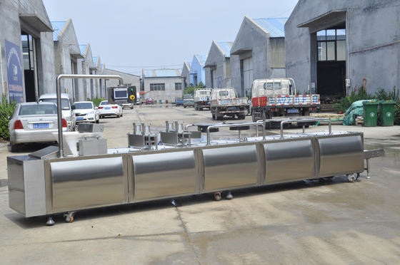 Penuh Otomatis Sereal Bar / Mesin Kue Beras 88kW Daya 1500kg Berat