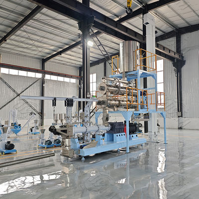 Mesin Extruder Makanan Anjing Sekrup Ganda Dengan Siemens PLC