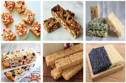 Berbagai Ukuran dan Bentuk Puffed Snacks Membuat Mesin DRC-55 sereal Bar Pembentukan Mesin / Mesin