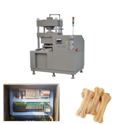 Kontrol PLC Lini Produksi Makanan Hewan Peliharaan Hidrolik Untuk Menekan Tulang Kulit Mentah