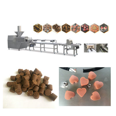 Perawatan Gigi Lembut Cold Extruder Garis Pengolahan Makanan Hewan Peliharaan Dengan Layar Sentuh